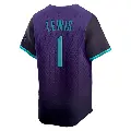 Men's No.1 Kyle Lewis Arizona Diamondbacks Purple Limited 2025 City Connect Jersey