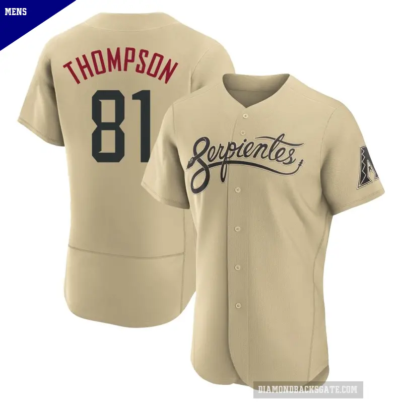 Men's No.81 Ryan Thompson Arizona Diamondbacks Gold Authentic 2021 City Connect Jersey