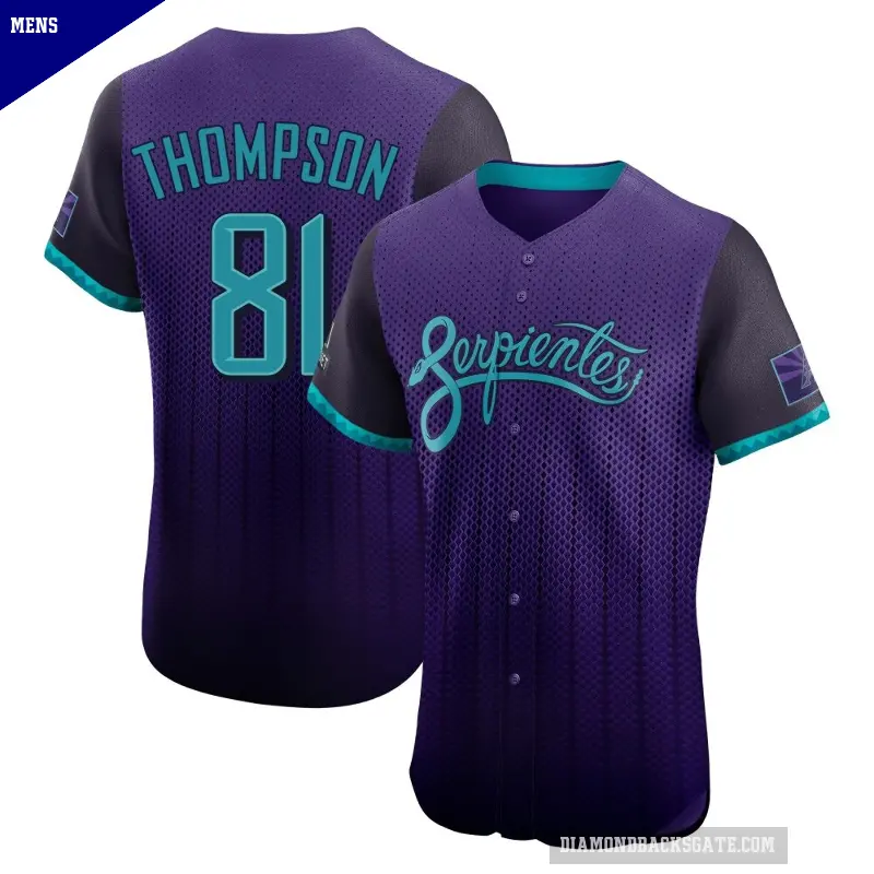 Men's No.81 Ryan Thompson Arizona Diamondbacks Purple Elite 2025 City Connect Jersey
