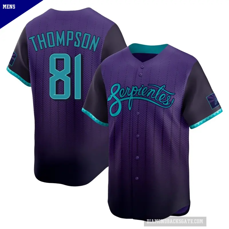 Men's No.81 Ryan Thompson Arizona Diamondbacks Purple Limited 2025 City Connect Jersey