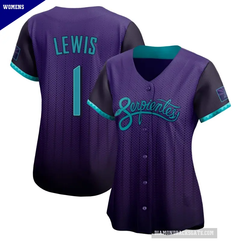 Women's No.1 Kyle Lewis Arizona Diamondbacks Purple Limited 2025 City Connect Jersey