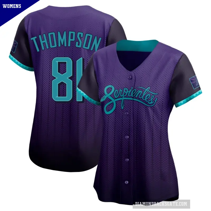 Women's No.81 Ryan Thompson Arizona Diamondbacks Purple Limited 2025 City Connect Jersey