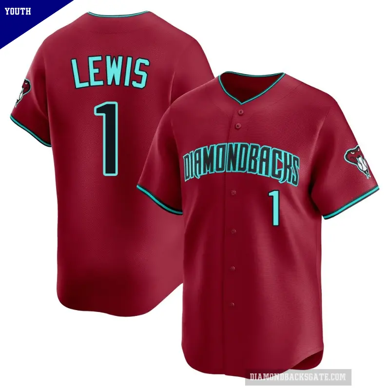 Youth No.1 Kyle Lewis Arizona Diamondbacks Red Limited Alternate Jersey