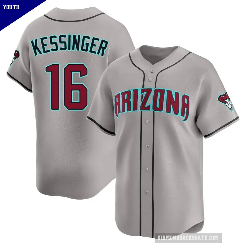 Youth No.16 Grae Kessinger Arizona Diamondbacks Gray Limited Alternate Jersey