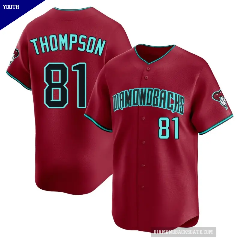 Youth No.81 Ryan Thompson Arizona Diamondbacks Red Limited Alternate Jersey